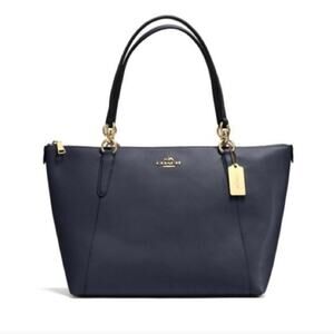 COACH Signature Ava Tote, Midnight Blue Large Caryall